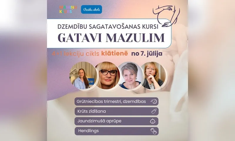 Dzemdību sagatavošanas kursi "Gatavi mazulim"