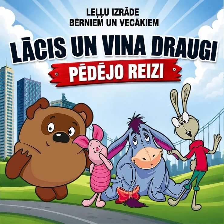 BEAR AND HIS FRIENDS puppet show for children and parents | TEĀTRIS UN ES