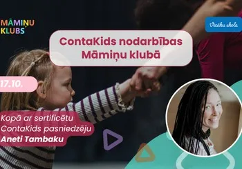 ContaKids nodarbības Māmiņu klubā – kustība, rotaļa un tuvība ģimenei